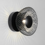 Modern Circular Nest Grid LED Wall Sconce Artistic Iron Indoor Lighting Fixture for Hallways
