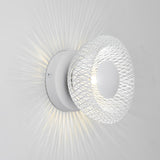 Modern Circular Nest Grid LED Wall Sconce Artistic Iron Indoor Lighting Fixture for Hallways