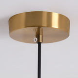 Modern Circular Nordic Pendant Light with Electroplated Iron Finish and Three Step Dimming