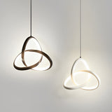 Modern Circular Ring LED Chandelier with Three Step Dimming and Adjustable Cable