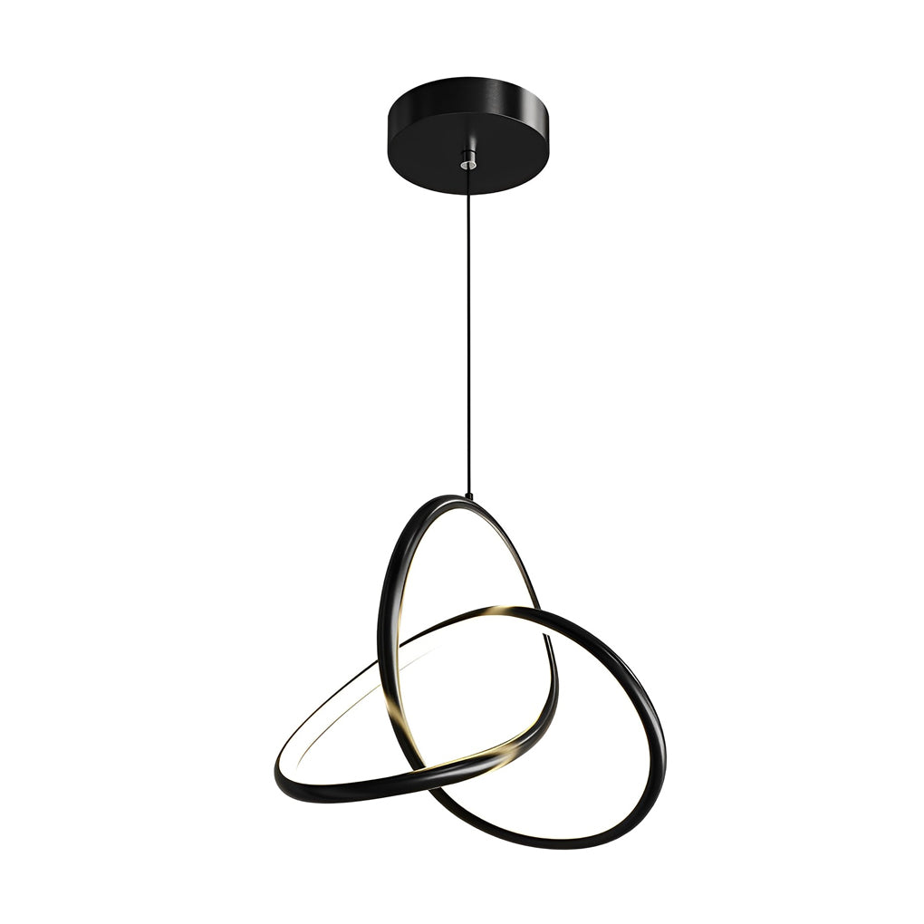 Modern Circular Ring LED Chandelier with Three Step Dimming and Adjustable Cable