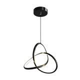 Modern Circular Ring LED Chandelier with Three Step Dimming and Adjustable Cable