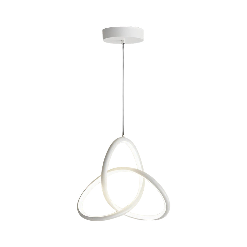 Modern Circular Ring LED Chandelier with Three Step Dimming and Adjustable Cable