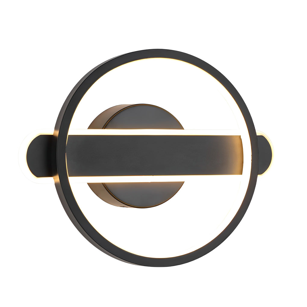 Modern Circular Strip LED Wall Lamp Minimalist Eye Care Lighting Fixture for Hallway and Living Room