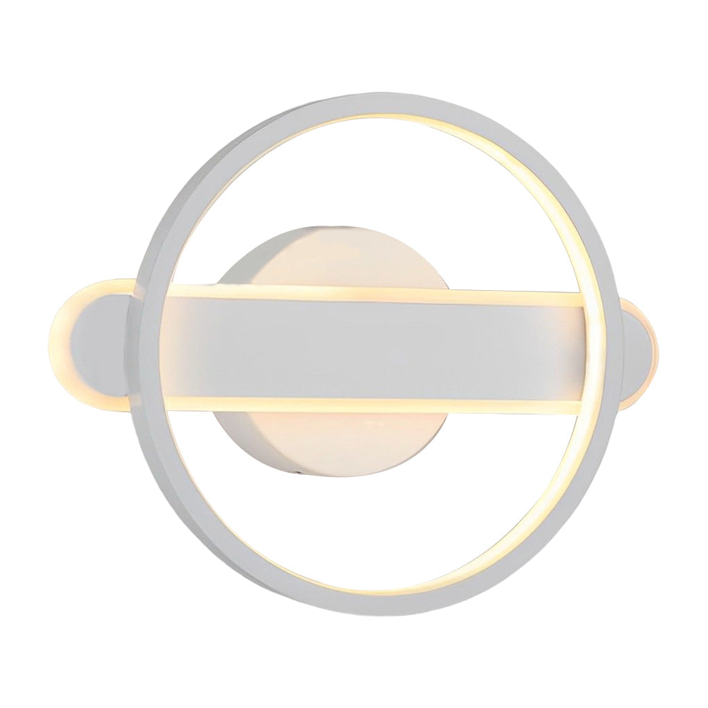 Modern Circular Strip LED Wall Lamp Minimalist Eye Care Lighting Fixture for Hallway and Living Room