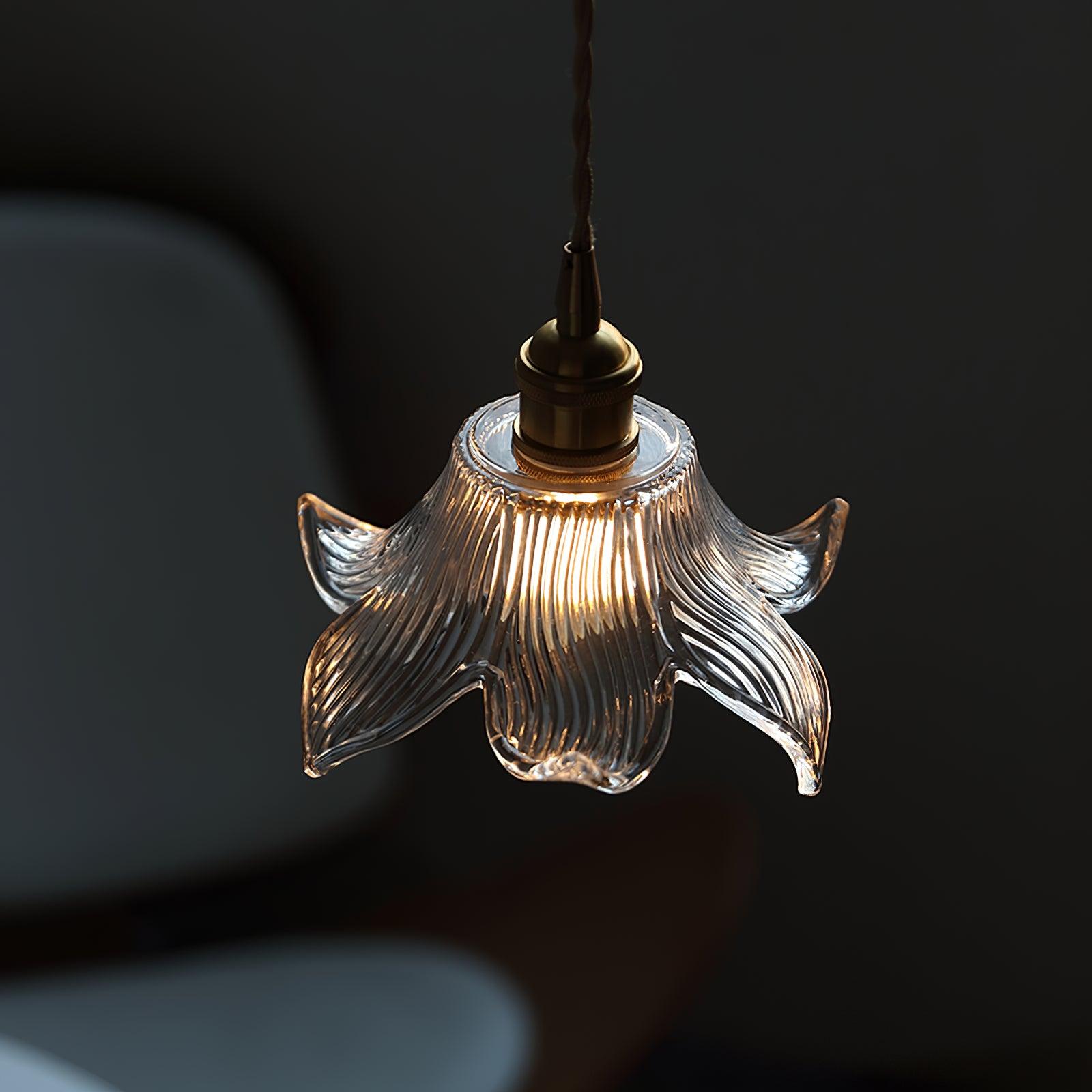 Modern Clear Glass Crystal Pendant Light for Kitchen Island and Dining Room Lighting