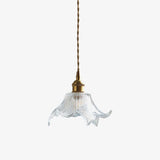 Modern Clear Glass Crystal Pendant Light for Kitchen Island and Dining Room Lighting