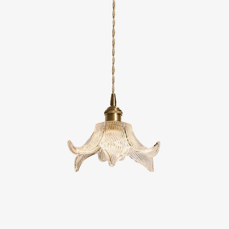 Modern Clear Glass Crystal Pendant Light for Kitchen Island and Dining Room Lighting