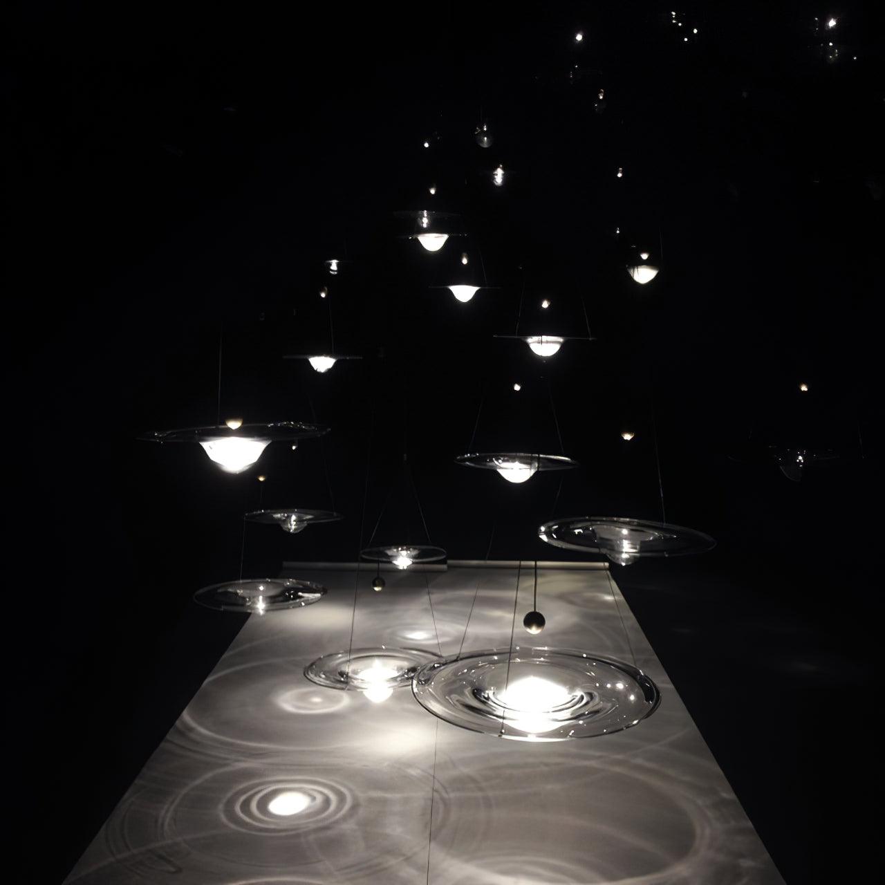 Modern Clear Glass Pendant Light with Integrated LED and Brass Hardware for Dining Room