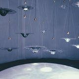 Modern Clear Glass Pendant Light with Integrated LED and Brass Hardware for Dining Room