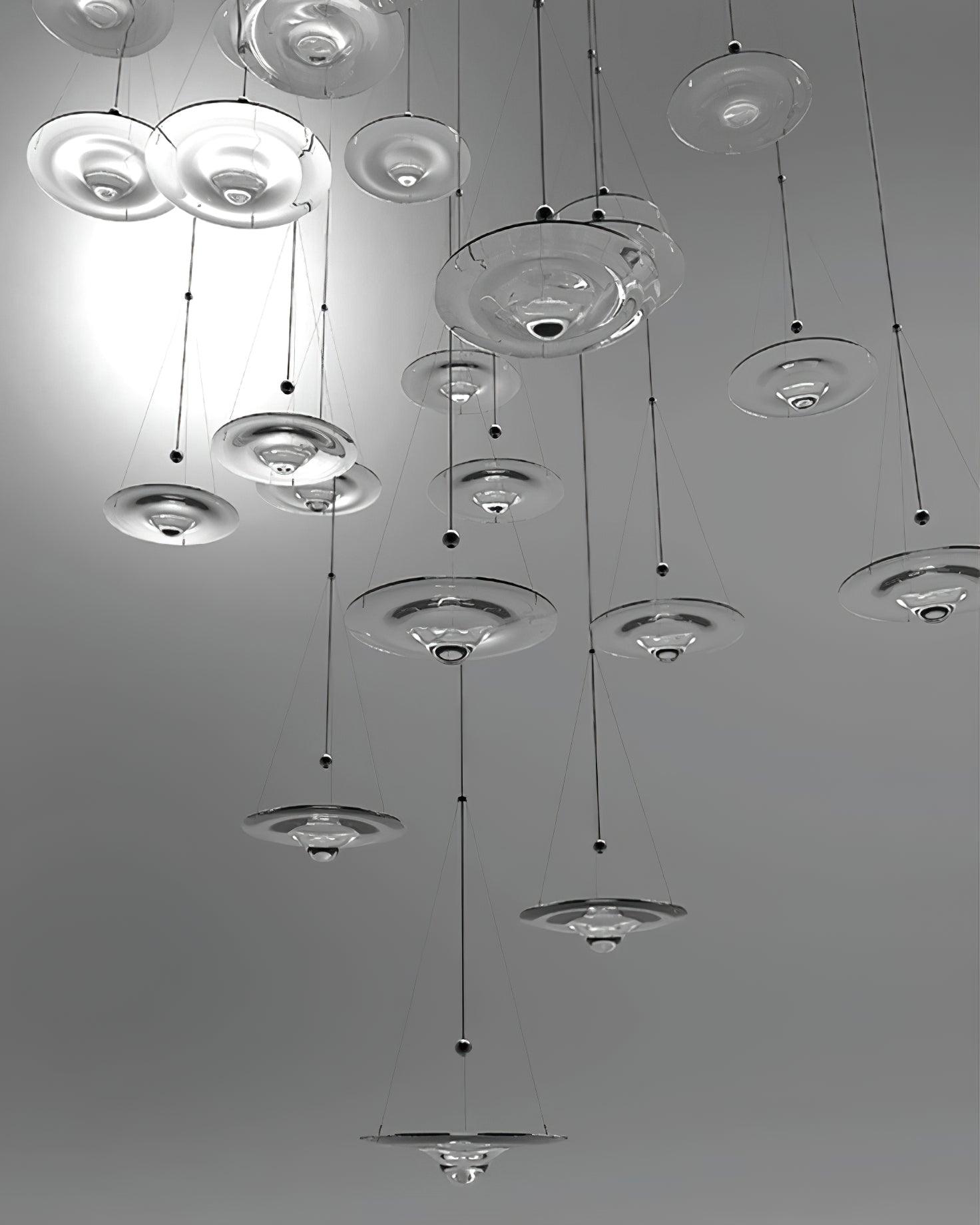 Modern Clear Glass Pendant Light with Integrated LED and Brass Hardware for Dining Room