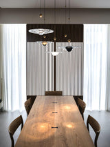 Modern Clear Glass Pendant Light with Integrated LED and Brass Hardware for Dining Room