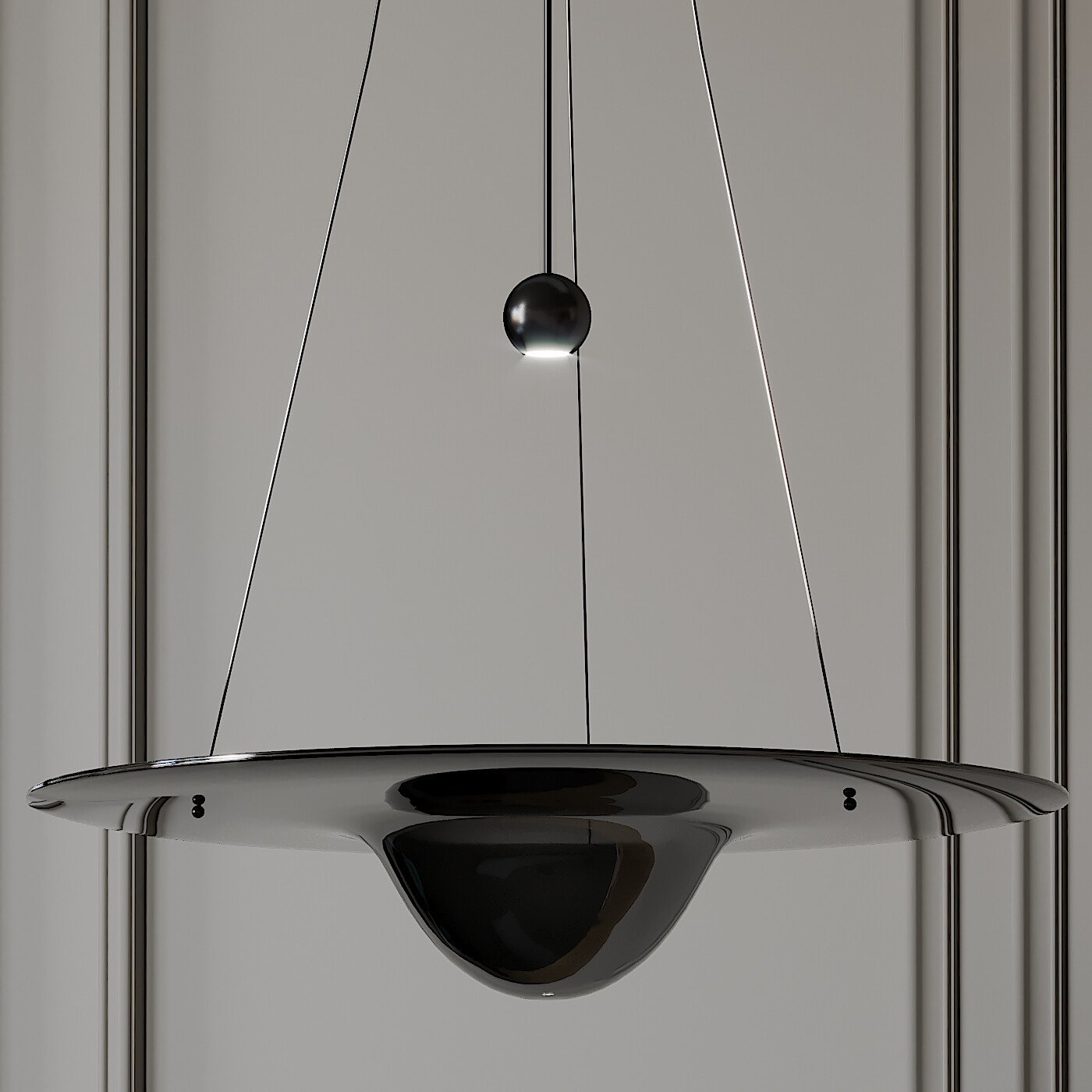 Modern Clear Glass Pendant Light with Integrated LED and Brass Hardware for Dining Room