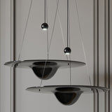 Modern Clear Glass Pendant Light with Integrated LED and Brass Hardware for Dining Room