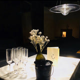 Modern Clear Glass Pendant Light with Integrated LED and Brass Hardware for Dining Room