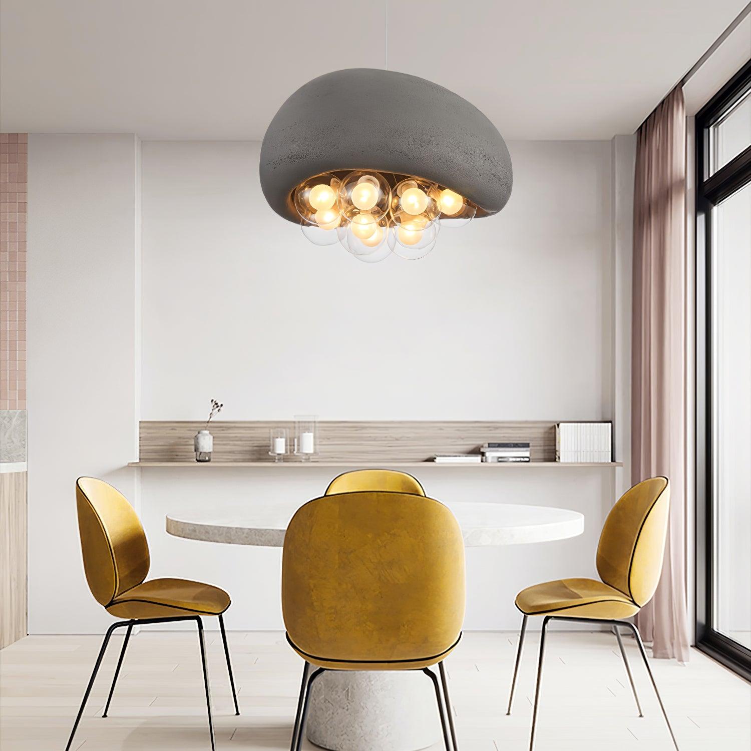 Modern Cloud Bubbles Pendant Light Japanese Style Droplight for Kitchen Island Bedroom