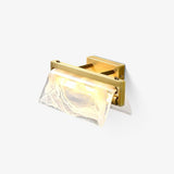 Modern Cloud Fog Opaque Glass Wall Sconce Set of 2 Polished Brass LED Bracket Light