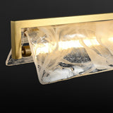 Modern Cloud Fog Opaque Glass Wall Sconce Set of 2 Polished Brass LED Bracket Light