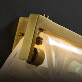Modern Cloud Fog Opaque Glass Wall Sconce Set of 2 Polished Brass LED Bracket Light