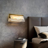 Modern Cloud Fog Opaque Glass Wall Sconce Set of 2 Polished Brass LED Bracket Light