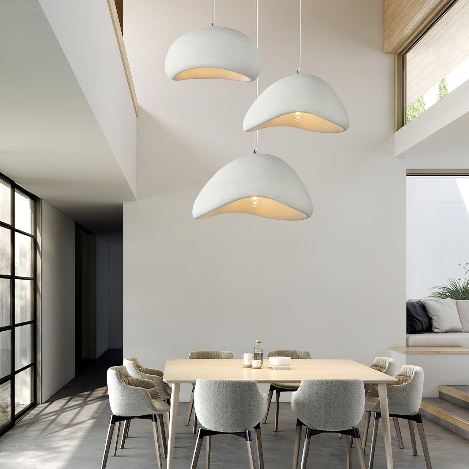Modern Cloud Inspired Multi Light Pendant Combination Chandelier for Living Room and High Ceilings