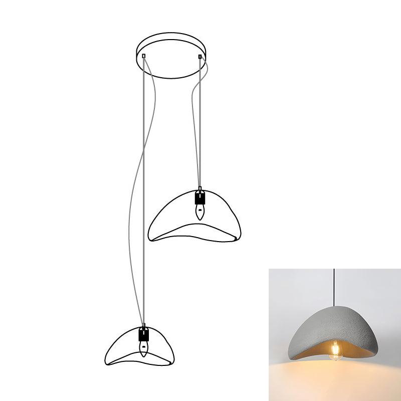 Modern Cloud Inspired Multi Light Pendant Combination Chandelier for Living Room and High Ceilings
