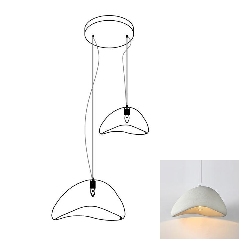 Modern Cloud Inspired Multi Light Pendant Combination Chandelier for Living Room and High Ceilings