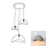 Modern Cloud Inspired Multi Light Pendant Combination Chandelier for Living Room and High Ceilings