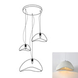 Modern Cloud Inspired Multi Light Pendant Combination Chandelier for Living Room and High Ceilings