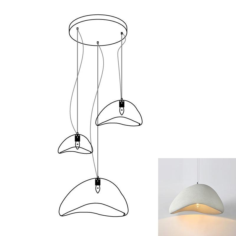 Modern Cloud Inspired Multi Light Pendant Combination Chandelier for Living Room and High Ceilings