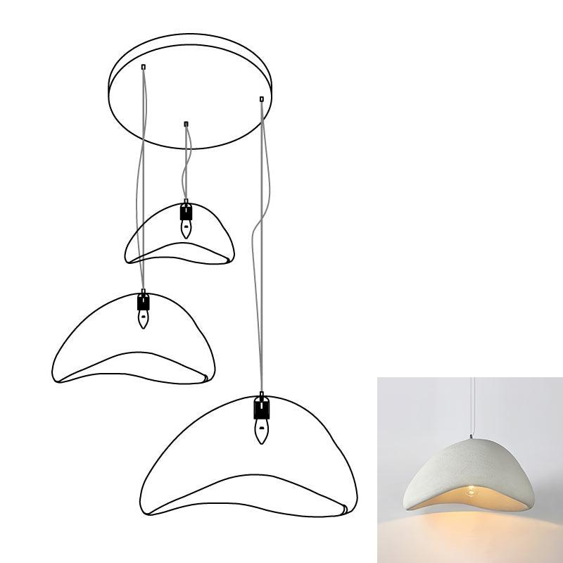 Modern Cloud Inspired Multi Light Pendant Combination Chandelier for Living Room and High Ceilings