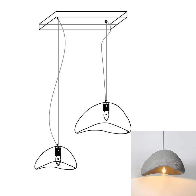 Modern Cloud Inspired Multi Light Pendant Combination Chandelier for Living Room and High Ceilings