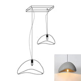 Modern Cloud Inspired Multi Light Pendant Combination Chandelier for Living Room and High Ceilings