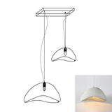 Modern Cloud Inspired Multi Light Pendant Combination Chandelier for Living Room and High Ceilings