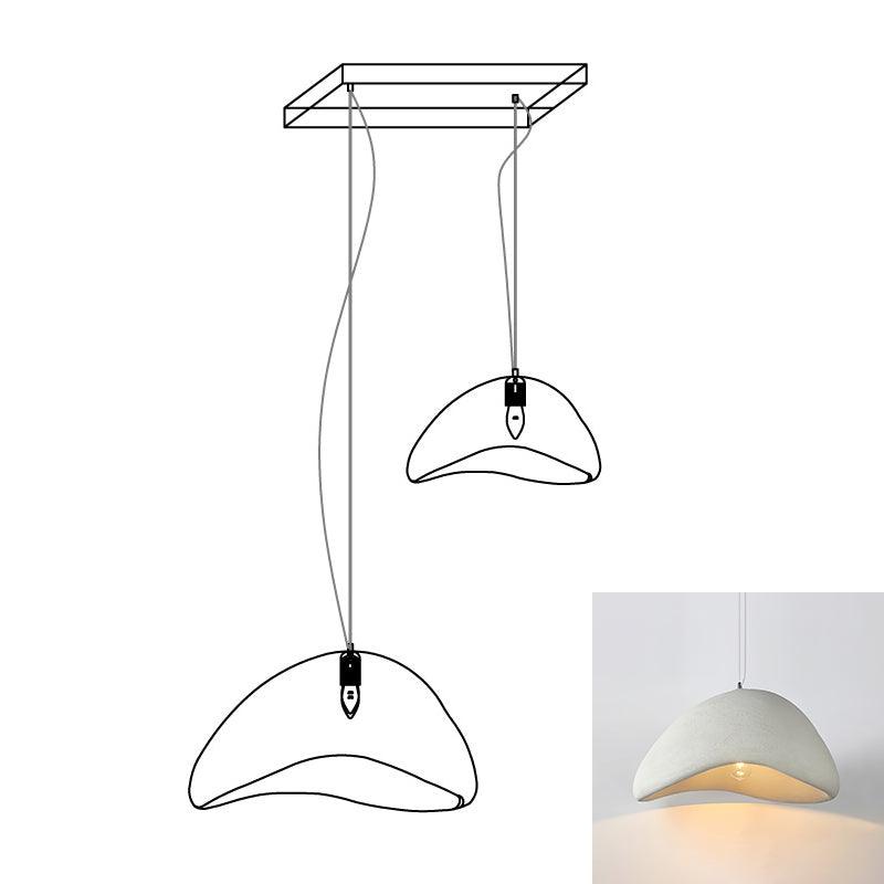 Modern Cloud Inspired Multi Light Pendant Combination Chandelier for Living Room and High Ceilings