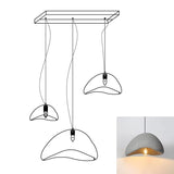 Modern Cloud Inspired Multi Light Pendant Combination Chandelier for Living Room and High Ceilings