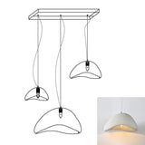 Modern Cloud Inspired Multi Light Pendant Combination Chandelier for Living Room and High Ceilings