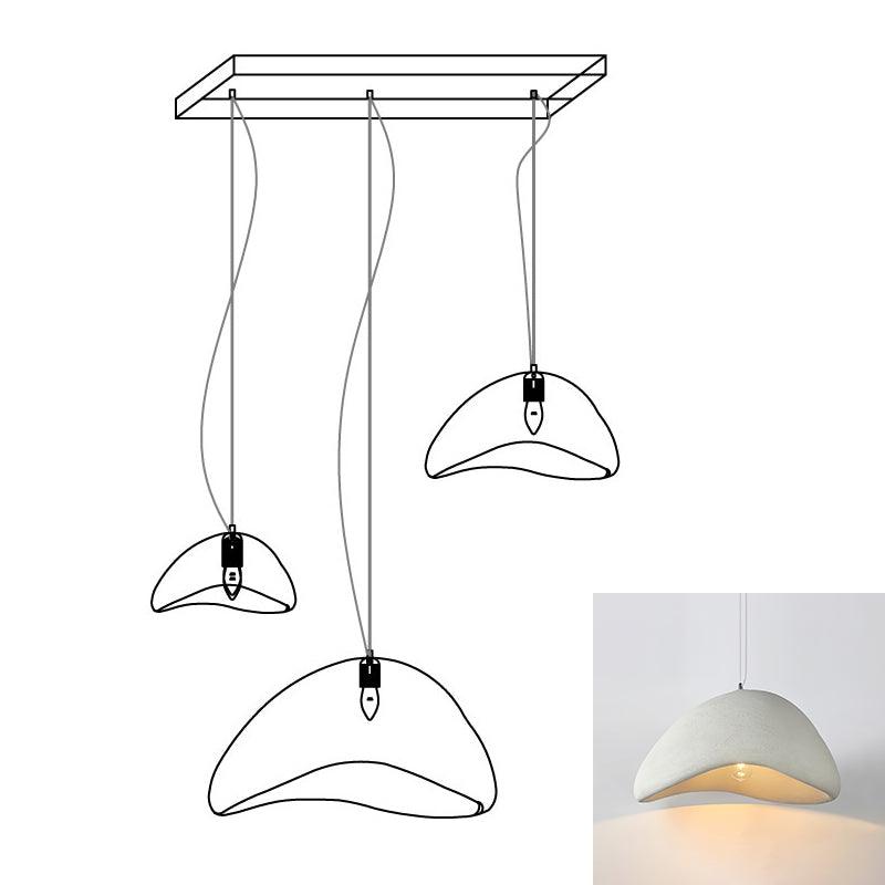 Modern Cloud Inspired Multi Light Pendant Combination Chandelier for Living Room and High Ceilings