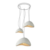 Modern Cloud Inspired Multi Light Pendant Combination Chandelier for Living Room and High Ceilings