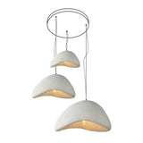 Modern Cloud Inspired Multi Light Pendant Combination Chandelier for Living Room and High Ceilings