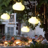 Modern Cloud Shape USB Rechargeable Outdoor Hanging Light IP65 Waterproof LED Garden Camping Lamp