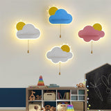 Modern Cloud Shaped LED Wall Light Sconce for Children Bedroom and Nursery Decor