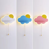 Modern Cloud Shaped LED Wall Light Sconce for Children Bedroom and Nursery Decor
