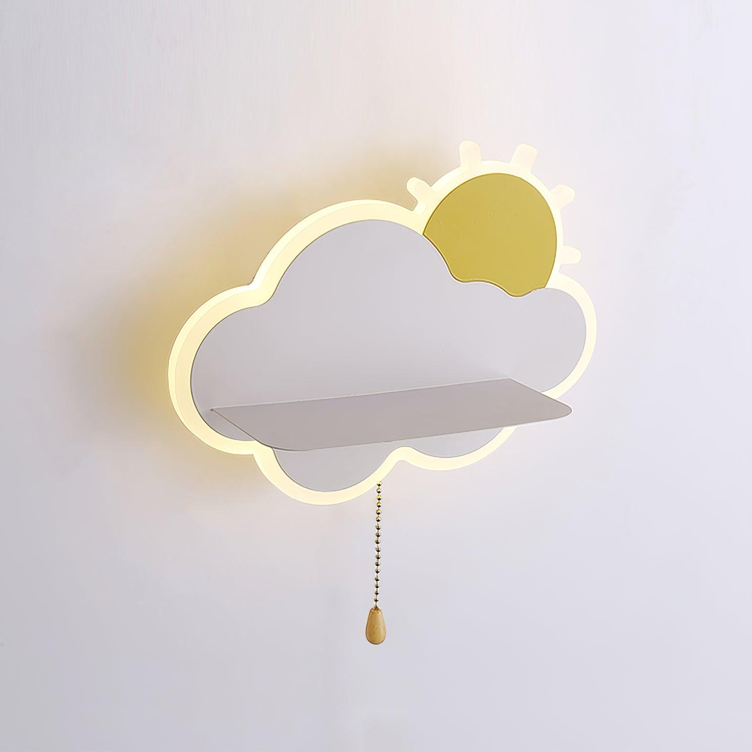 Modern Cloud Shaped LED Wall Light Sconce for Children Bedroom and Nursery Decor