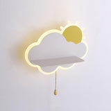 Modern Cloud Shaped LED Wall Light Sconce for Children Bedroom and Nursery Decor