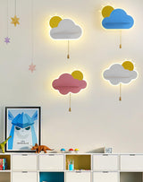 Modern Cloud Shaped LED Wall Light Sconce for Children Bedroom and Nursery Decor