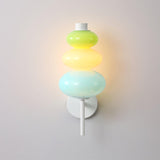 Modern Colorful Glass Candy String Wall Sconce Lantern LED Light for Bedroom Living Room