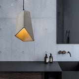 Modern Concrete Pendant Light Industrial Cement Hanging Lamp for Farmhouse Kitchen Island and Dining Area