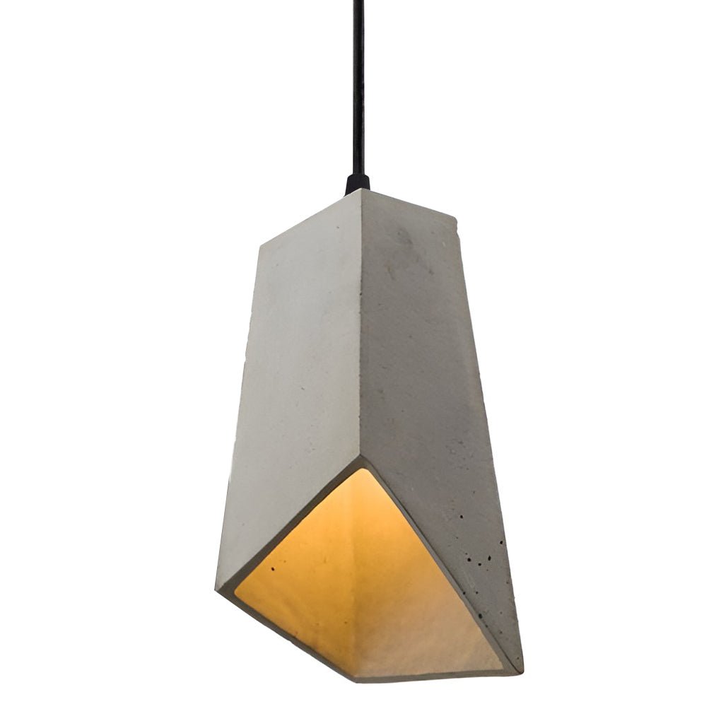 Modern Concrete Pendant Light Industrial Cement Hanging Lamp for Farmhouse Kitchen Island and Dining Area