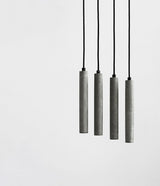 Modern Concrete Terrazzo Pendant Light Industrial Minimalist Cylinder Hanging Lamp for Kitchen and Dining Room